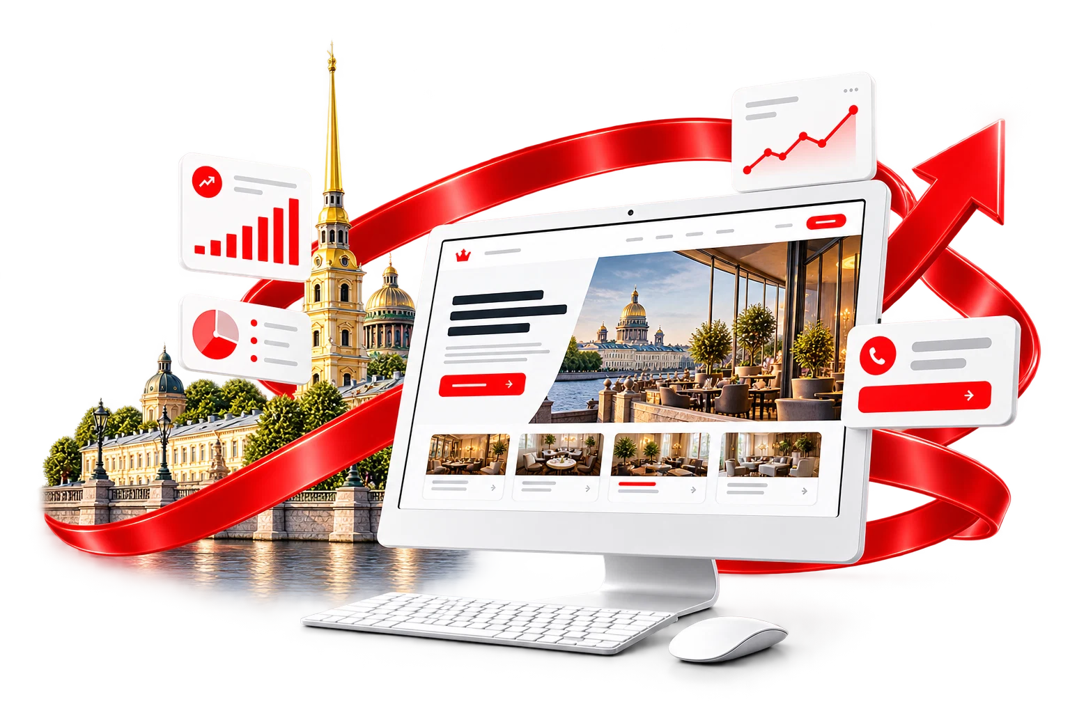 Сайт + Яндекс Директ для бизнеса в Санкт-Петербурге